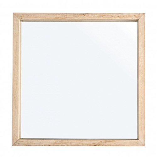 Bizzotto Tiziano Spiegel mit Bilderrahmen, quadratisch, Holz, Braun, 49 x 42.2 x 49 cm