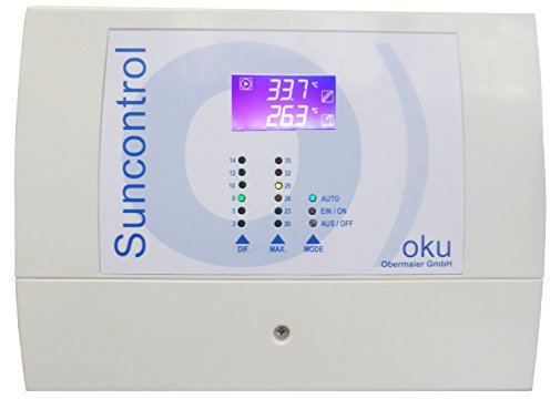 OKU Suncontrol Differenztemperaturregler komplett mit 2 Fühlern PT 1000 & Tauchhülse