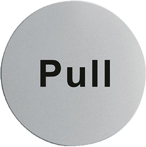 U064 Stainless Steel Door Sign-Pull | Clear, high-visibility layout ideal for busy commercial spaces; simplifies navigation for staff and guests alike.