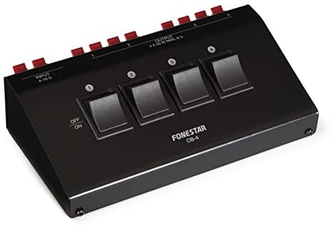 FONESTAR - Selector Altavoces Stereo 4 Salidas Cb-4