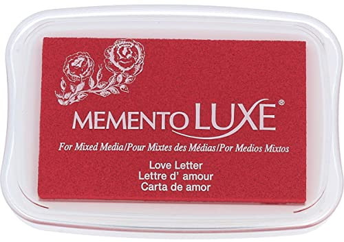 Tsukineko Memento Luxe Stempelkissen, Verschiedene Medien, Liebesbrief, Einheitsgröße, Red