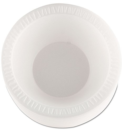 Dart 12BWWCR 10-12 oz White Unlaminated Foam Bowl (Case of 1000)