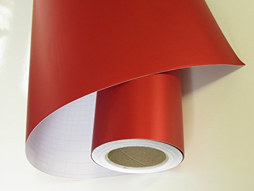 Könighaus (12,5€/m2) Ice Crust Rot Autofolie 200 x 152 cm blasenfrei mit Anleitung