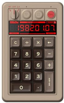 8BitDo Retro 18 Mechanical Numpad, Supports Calculator Mode, Bluetooth/2.4G/Wired Numpad for Windows and Android - C64 Edition