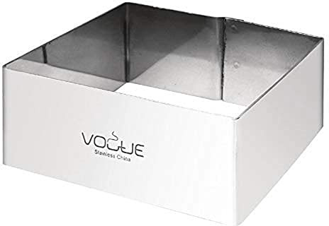 Vogue cf166 quadratisch Mousse Ringe, Maße: 80 mm x 80 mm, 35 mm tief