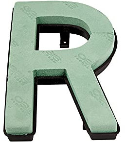 Oasis Blumenmuster Schaum Buchstaben Schnell Klammer System A-Z Erhältlich - Buchstabe R