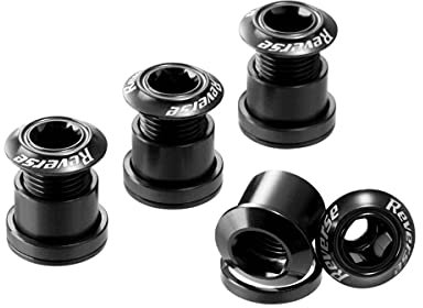Reverse Kettenblattschrauben 4er Set Aluminium schwarz