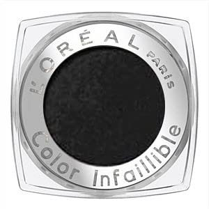L'Oréal Paris Lidschatten, langanhaltend, Farbe Infaillible 30, Mattschwarz