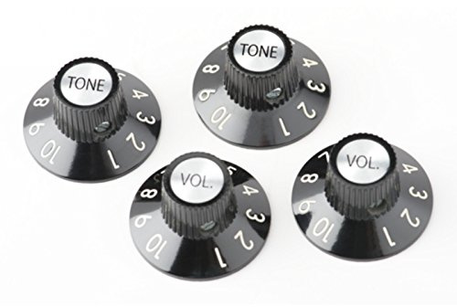 Fender 72 Telecaster Custom Knobs - Black, Set of 4