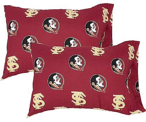 College Covers Everything Comfy Florida State Seminoles Pillowcase Pair, King, 20 x 40, Includes 2 King Pillowcases