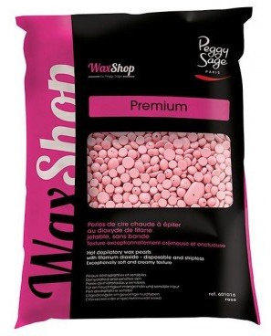 Perles de cire chaude à épiler jetable Premium rose sans bande 800 g