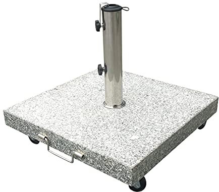 RRR 40 kg Granit Schirmständer mit XXL Rollen einzeln feststellbar