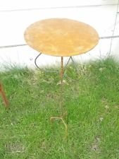 Zen Man GartenTisch,Edelrost,Gartendeko,Gartenstecker,Beetstecker,Metall,Biertisch,35cm