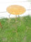 Zen Man GartenTisch,Edelrost,Gartendeko,Gartenstecker,Beetstecker,Metall,Biertisch,35cm