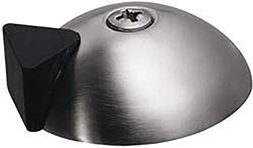 KWS Bodentürpuffer-Bodenplatte ø 60 mm, Anschlagh. 17 mm, Edelstahl matt, Türstopper, Türpuffer, Bodentürstopper