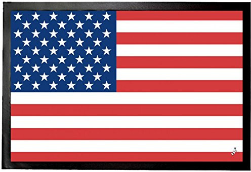 1art1 USA Flaggen Der Welt Fußmatte Dekomatte Innenbereich | Design Türmatte 60x40 cm