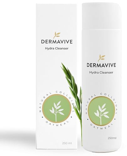 Dermavive Hydra Cleanser - Non-Irritaing Facial and Skin Cleanser, | pH Balanced, Softens and Hydrates Sensitive Skin, 250ml