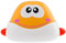 Chicco Badethermometer Wal, orange