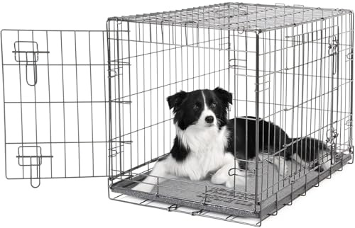 Dogit 2 Door Wire Cage/Home, Black, 77 x 48 x 54.4 cm