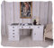 Schreibtisch Partnerdesk Doppel Shabby Computertisch 180cm Massivholz Mahagoni weiß mar022 Palazzo Exklusiv