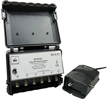 SAC Electronics SAC 5 Way LTE Masthead Amp 10-25dB Variable Gain Kit