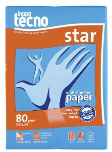 Inapa Tecno Star 013908010001 Universal Druckerpapier DIN A4 80 g/m² 500 Blatt Weiß