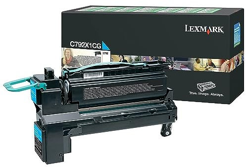 Lexmark C792X1CG C792 Tonerkartusche Standardkapazität 20.000 Seiten 1er-Pack return program, cyan