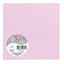 Clairefontaine 11813C Packung (mit 25 Karten Pollen, 135 x 135 mm) 210g, bonbonrosa