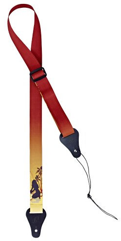 Ortega Guitars Ukulele Gurt verstellbar - Nylon Straps Series - palm island (OUS-PALM)