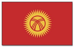 Kirgisistan Flagge Fahne 90 * 150 cm