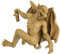 Design Toscano NG832115 Gaston the Gothic Gargoyle Climber Hanging Statue, Medium, 33 cm, Polyresin, Gothic Stone