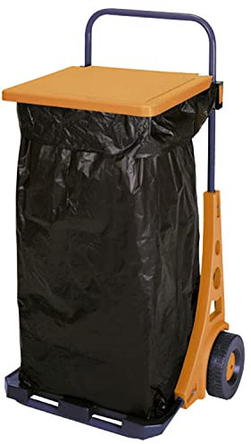 PAPILLON 86939 Chariot-Poubelle de Jardin Orange Extra Large