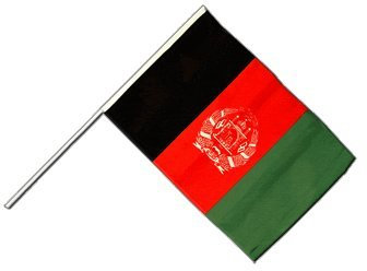 Flaggenfritze® Große Stockflagge Schwenkflagge Afghanistan - 60 x 90 cm