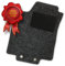 Bär-AfC Auto Fußmatten Doppelrippe passend für Nissan Qashqai J10 2007-2013, Autoteppiche Nadelvlies Anthrazit, Rand Kettelung Anthrazit, Set 4-teilig, NI02643