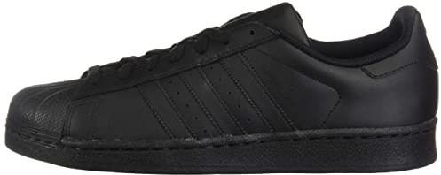 adidas Originals mens Superstar Sneaker, Core Black/Black/Black, 9 US