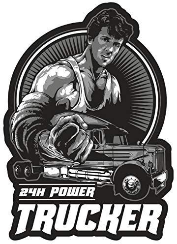 Spaß Kostet Aufkleber Wetterfest Trucker 24h Power 14 oder 40cm Kraftfahrer LKW Truck US