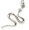Drachensilber Silber Anhänger Schlange Schmuck 925 Sterling Silber schlicht zeitloser Silberschmuck Frauen