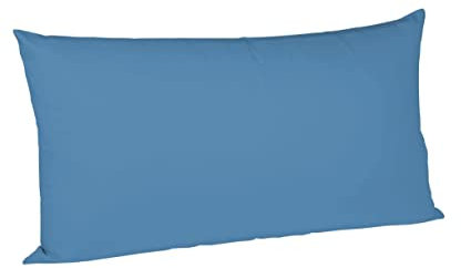 Fleuresse Colours Kissenbezug, Mako Satin, Meeresblau, 40 x 80 cm