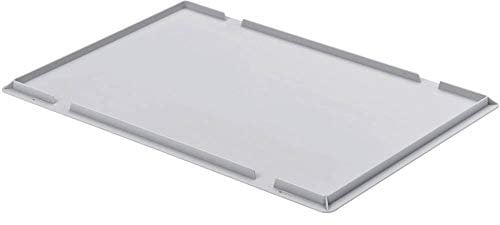 ALUTEC Auflagedeckel für Kunststoffboxen (Maße 600x400 mm, zum verschließen von Transportboxen, hochwertiger Kunststoff) 05090