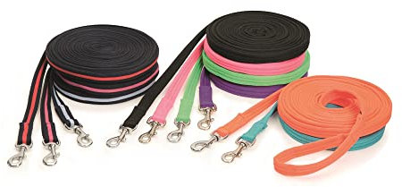 Shires Wessex Longierleine, weiche Haptik, 8 m, Orange, 8M/26