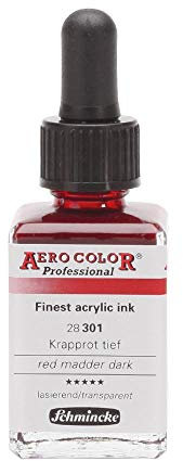 Schmincke Aero Color 28ml Krapprot tief, Öl, Flasche