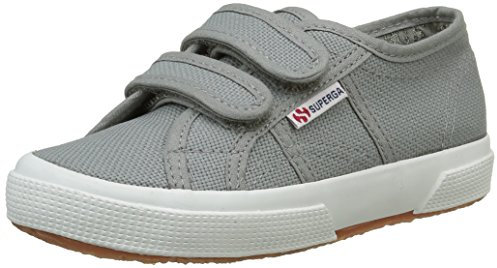 Superga Unisex Kids 2750-cotjstrap Classic Low Top Trainers, Grey Sage, 30 EU UK