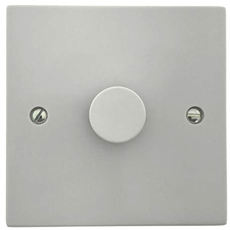 1 GANG 2 WAY 400 WATT WHITE WALL LIGHT SWITCH NO DE-RATING DIMMER D400-1G