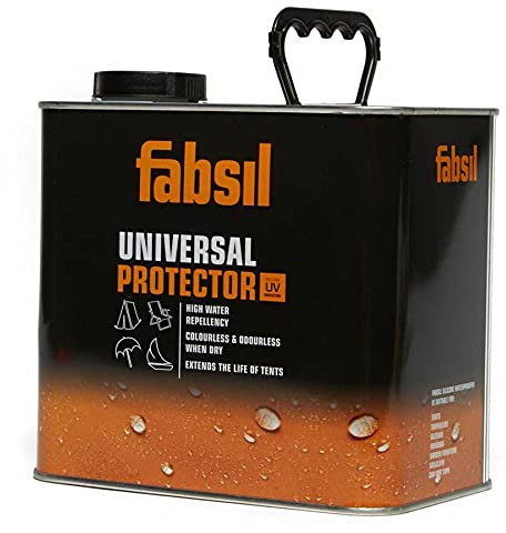 Fabsil UK 2.5L Universal Protector, Silicone, Liquid Waterproofing Treatment, Clear, Tent & Awning