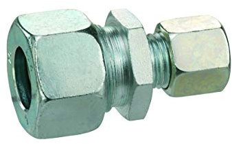 GOK GR Verschr. verz. verschiedene Größen mit Stahl-Schneidring für Stahlrohre, Grösse:10 x 8