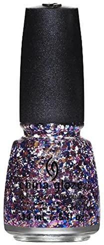 China Glaze Nail Lacquer with Hardner - 3D Glitter Effect - Your Present Required, 1er Pack (1 x 14 ml)