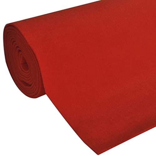 vidaXL Tapis Rouge 1 x 20 m Extra Lourd 400 g/m2