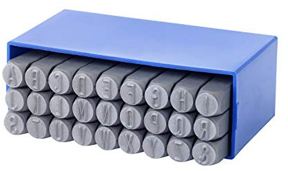 GRAVUREM-SR Standard-rund Schlagbuchstaben, Schlagstempel, Prägestempel, Einschlagbuchstaben - Buchstaben A-Z,& / 2mm