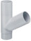 INEFA Abzweiger Fallrohr 60 Grad, PVC DN75/75 Grau Zubehör Fallrohr Kunststoff, einfache Steckmontage, Made in Germany