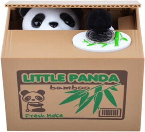 UNTIL YOU Stealing Money Box, Panda Piggy Bank for Kids, Saving Money Box, Christmas / Birthday Gifts for Boys / Girls, Cute Panda